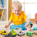 18 Pcs Pull Back City Cars and Trucks Toy