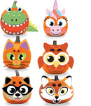 Pumpkin Foam Stickers Decoration, 18 Pcs