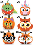 Pumpkin Foam Stickers Decoration, 18 Pcs