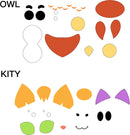 Pumpkin Foam Stickers Decoration, 18 Pcs