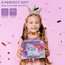 Purple Unicorn Castle Pretend Tin Teapot Set