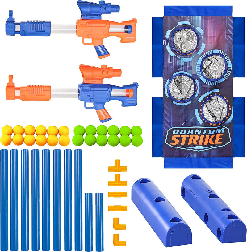 JOYIN Interstellar Shooting Game Target Set of Shooting Pop Out Targets  with 1 Rotating Barrier, Include 1 Foam Darts Toy Guns and Convenient  Clips