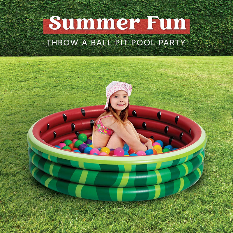 SLOOSH - 45in Watermelon & Pineapple & Cupcake Inflatable Kiddie Pool Set