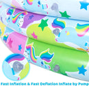 SLOOSH - 58in Unicorn w/ Cloud Inflatable Kiddie Pool