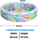 SLOOSH - 58in Unicorn w/ Cloud Inflatable Kiddie Pool