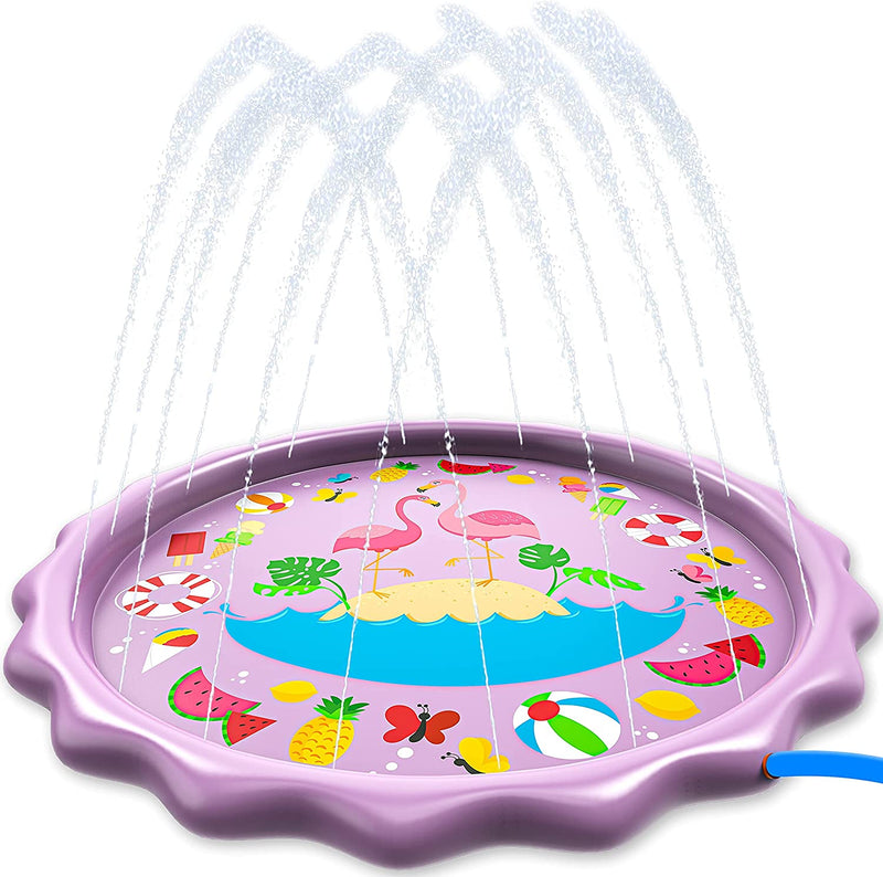 SLOOSH - 68 Flamingo Sprinkler Mat