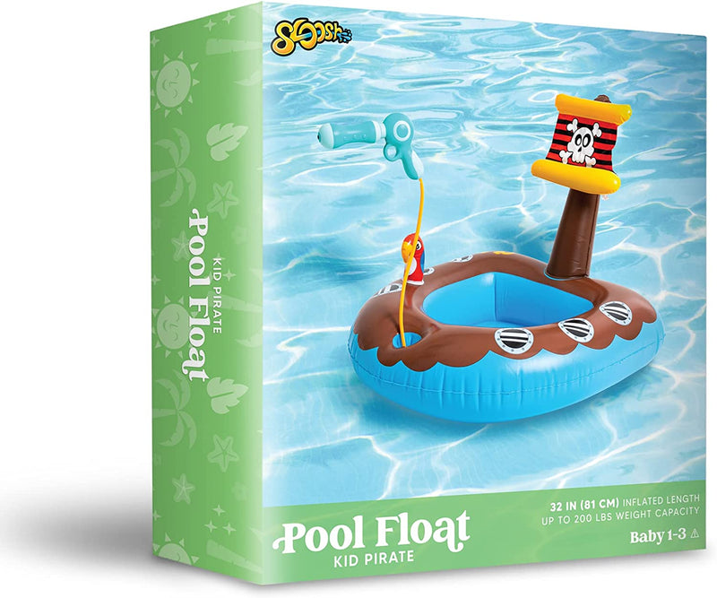 SLOOSH - Inflatable Pirate Ship Float with Water Gun