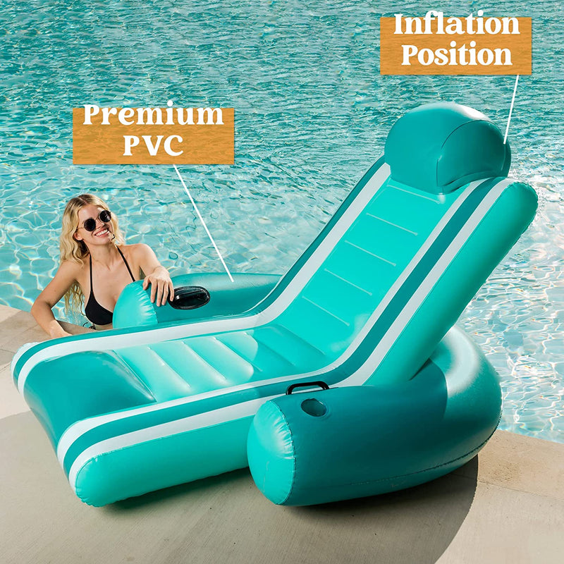 SLOOSH - Inflatable Pool Lounger (Blue)
