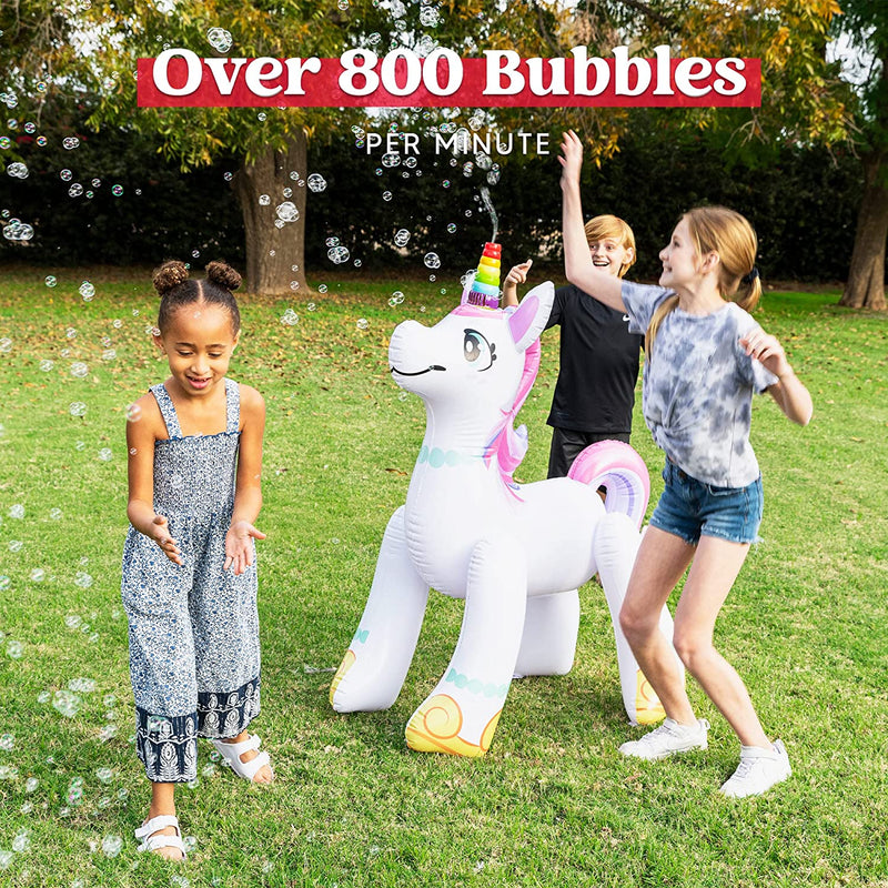 SLOOSH - inflatable ride a unicorn costume Bubble Machine