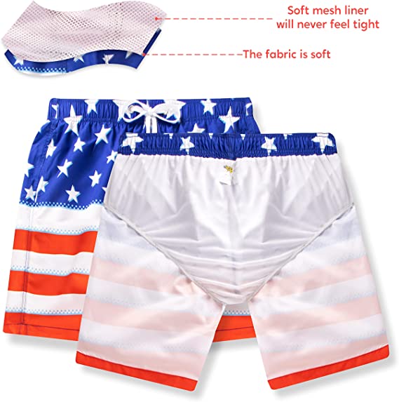 SLOOSH - Men's Swim Trunks ( American Flag)