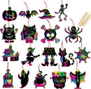 Scratch Ornaments In 18 Designs, 72 Pcs