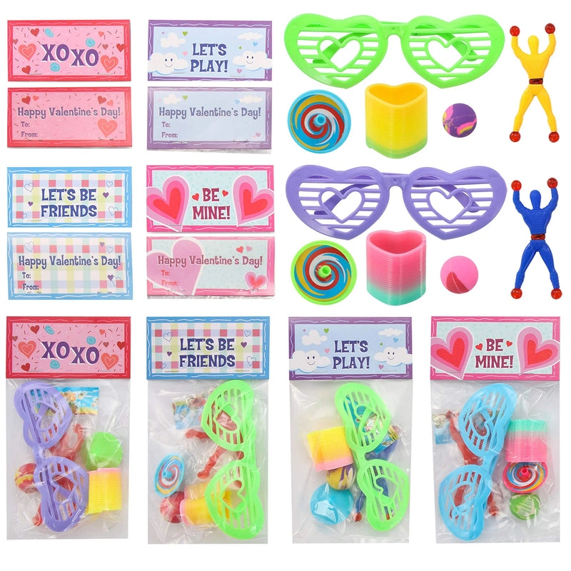 28Pcs Valentines Assorted Toys Set