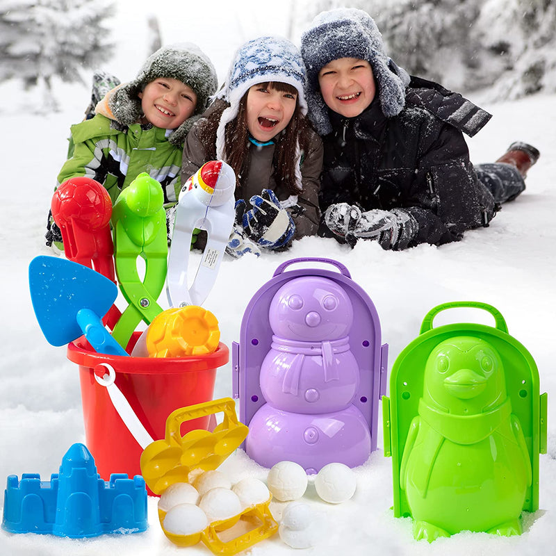 4Pcs Snowball Makers Set Clip Snow Molds Toys Beach Sand Toy with