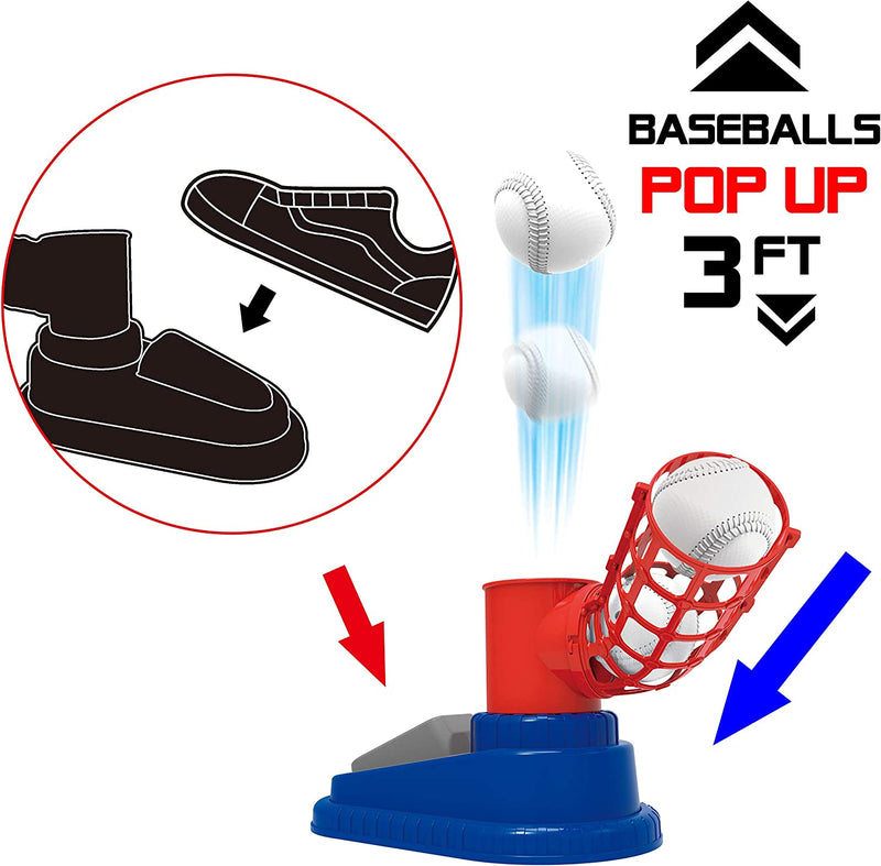 Step-on Baseball Pitching Machine Toy Set