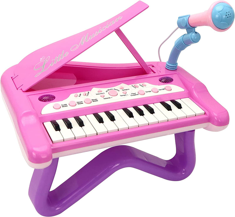 Toy Piano for Toddler Girls with Built-in Microphone