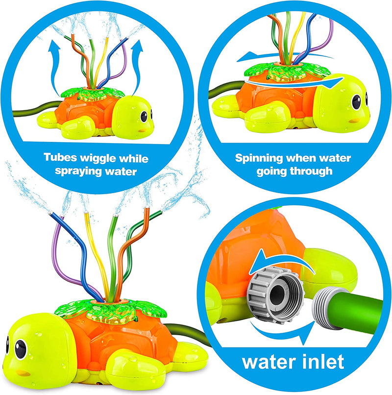 Turtle Sprinkler with Wiggle Tubes