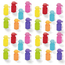 28Pcs Mini Bubble Wands Filled Hearts with Valentines Day Cards for Kids-Classroom Exchange Gifts