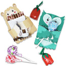 36pcs Kids Valentine's Animal Candy Cane Card Holder