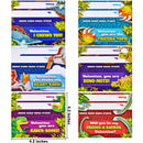 24Pcs Kids Valentines Cards with Dinosaur Building Blocks-Classroom Exchange Gifts