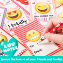 28Pcs Kids Valentines Cards with Iconic Expression Plush Key-chain-Classroom Exchange Gifts