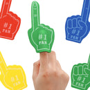 28Pcs Foam Fingers with Kids Valentines Cards for Classroom Exchange Gifts