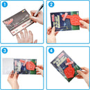 28Pcs Foam Fingers with Kids Valentines Cards for Classroom Exchange Gifts