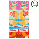 28Pcs Kids Valentines Cards With Cute Colorful Friendship Bracelets-Classroom Exchange Gifts