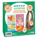 28Pcs Kids Valentines Cards With Cute Colorful Friendship Bracelets-Classroom Exchange Gifts