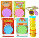 28Pcs Colorful Dough with Kids Valentines Cards for Classroom Exchange Gifts
