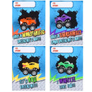 16Pcs Kids Valentines Cards With Pull Back Monster Truck-Classroom Exchange Gifts
