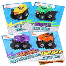 16Pcs Kids Valentines Cards With Pull Back Monster Truck-Classroom Exchange Gifts
