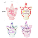 16Pcs Kids Valentines Cards with Unicorn Headbands-Classroom Exchange Gifts