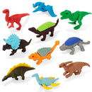 30Pcs Dinosaur Eraser Filled Hearts with Valentines Day Cards for Kids-Classroom Exchange Gifts