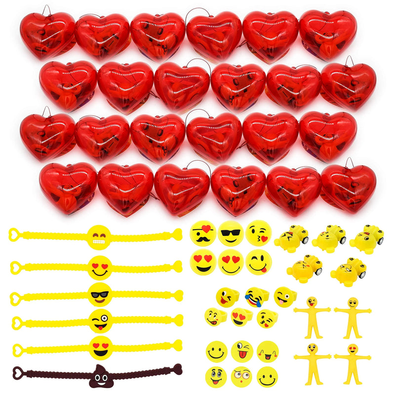 Valentine Iconic expression Theme Filled Hearts Set, 24 Pack