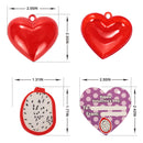 28Pcs Valentines Fruit Eraser Filled Hearts Set with with Valentines Day Cards for Kids-Classroom Exchange Gifts