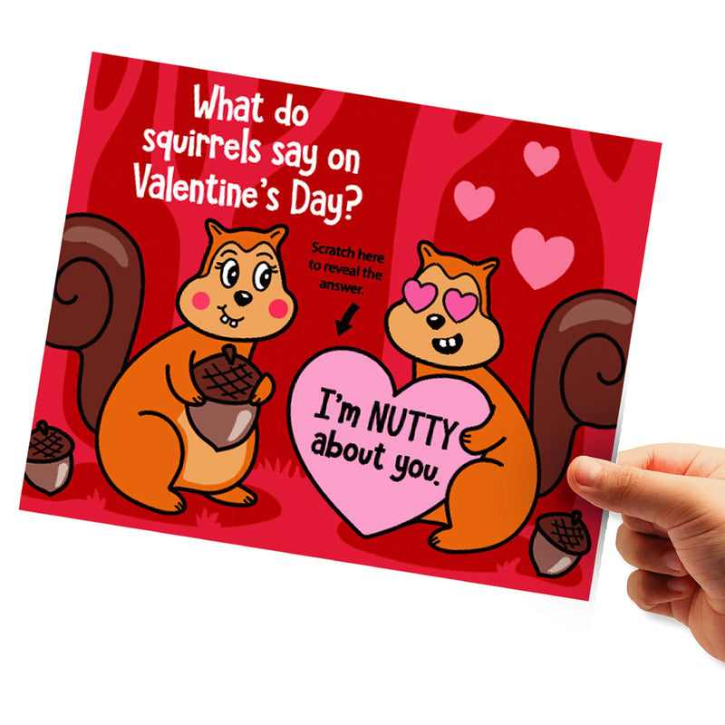36Pcs Valentines Funny Scratch-off Cards