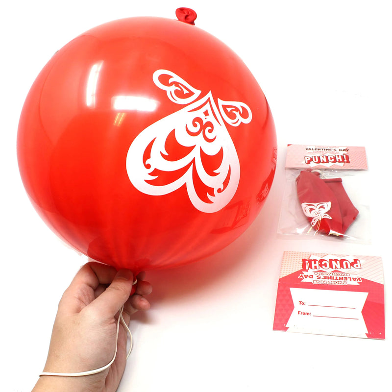 30Pcs Kids Valentines Cards With Punch Ball Balloon-Classroom Exchange Gifts