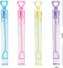 32Pcs Mini Bubble Maker Wands with Kids Valentines Cards for Classroom Exchange