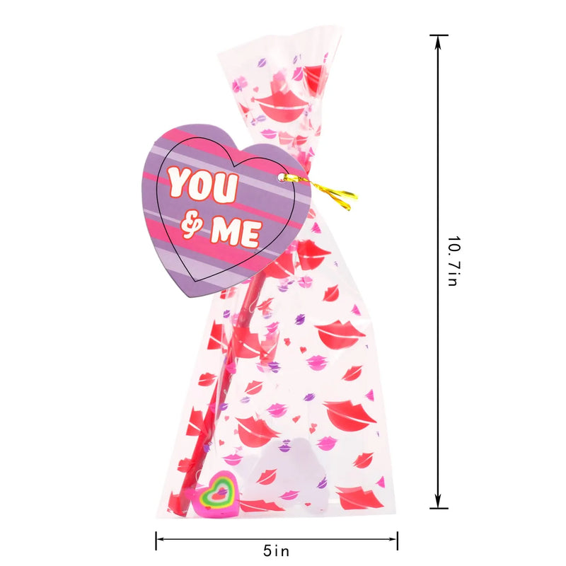 26Pcs Valentines Pre-filled Goody Bag with Stationery