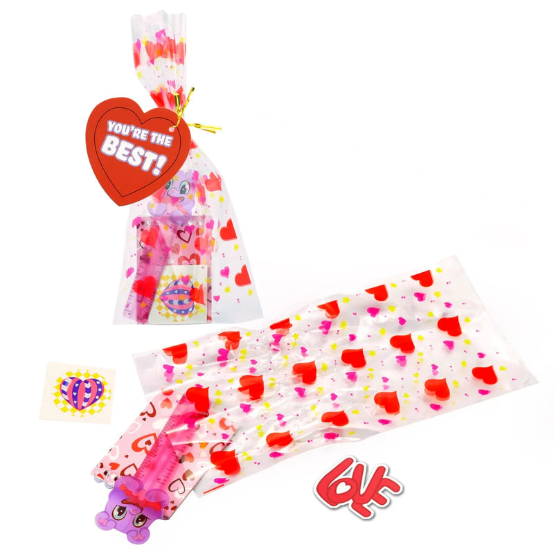 26Pcs Valentines Pre-filled Goody Bag with Stationery