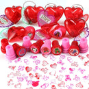 28Pcs Stampers Set Filled Hearts with Valentines Day Cards for Kids-Classroom Exchange Gifts