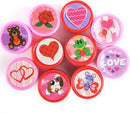 28Pcs Stampers Set Filled Hearts with Valentines Day Cards for Kids-Classroom Exchange Gifts
