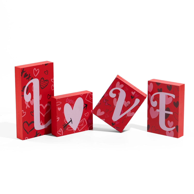 Wooden Blocks Love Signs