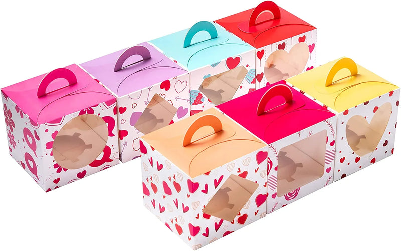 28Pcs Valentines Day Cupcakes Box
