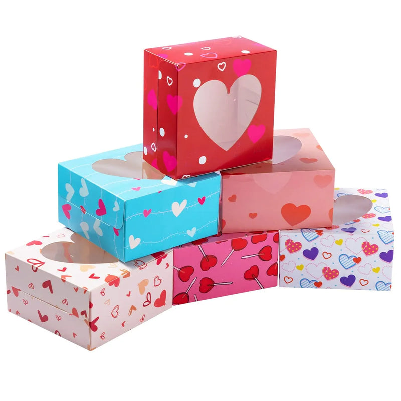 24Pcs Valentines Day Cupcakes Box