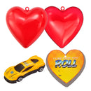 28Pcs Prefilled Hearts with Die-cast Cars and Valentines Day Cards for Kids-Classroom Exchange Gifts