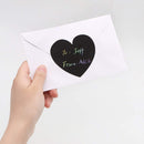 Valentines Day Gift Cards in Heart Shape Scratch Sticker Roll