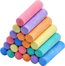 Washable Sidewalk Chalks Set, 24 Pcs
