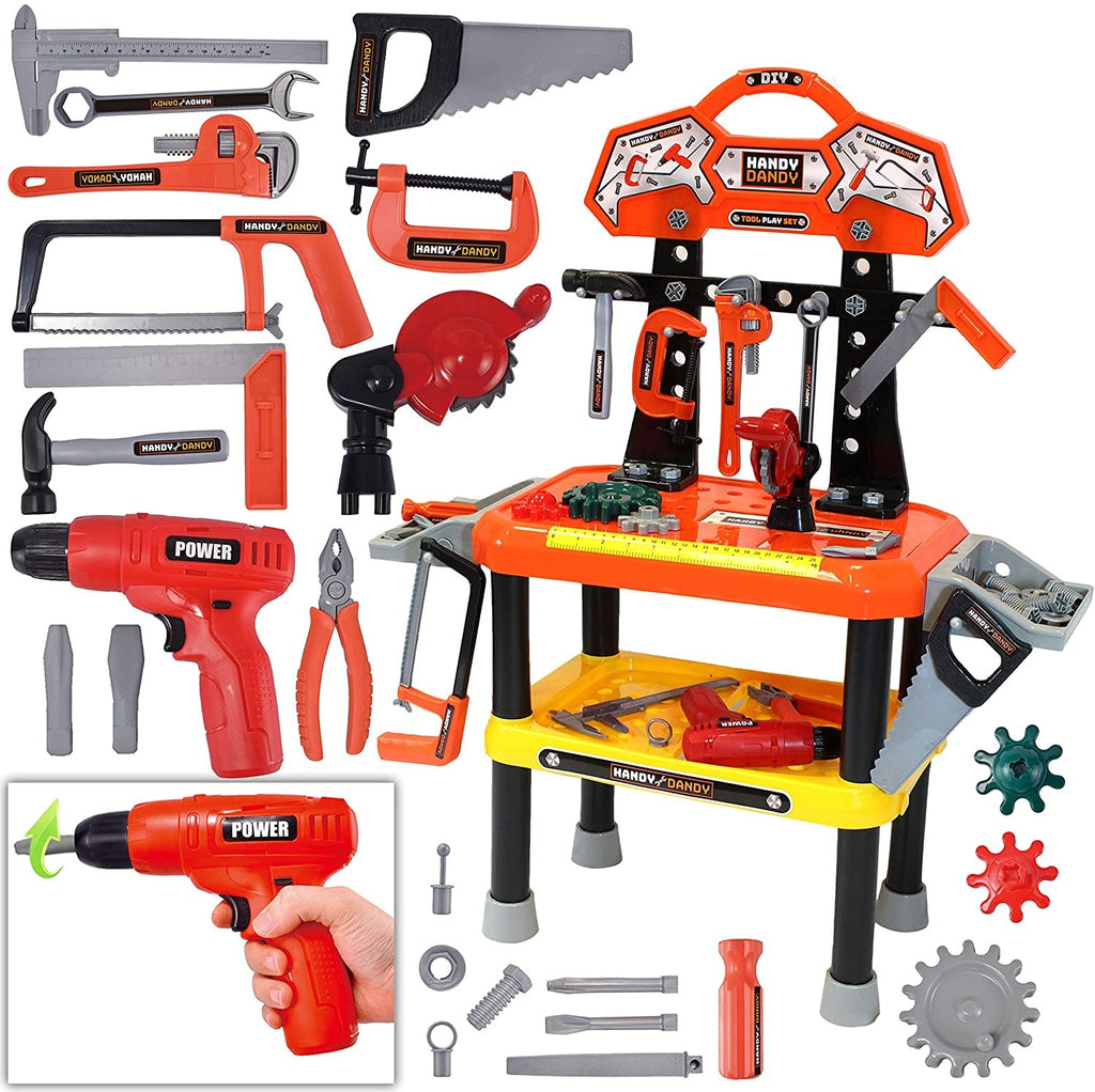 Joyooss Kids Power Tools Workshop, 103Pieces Construction Toy Workbenc