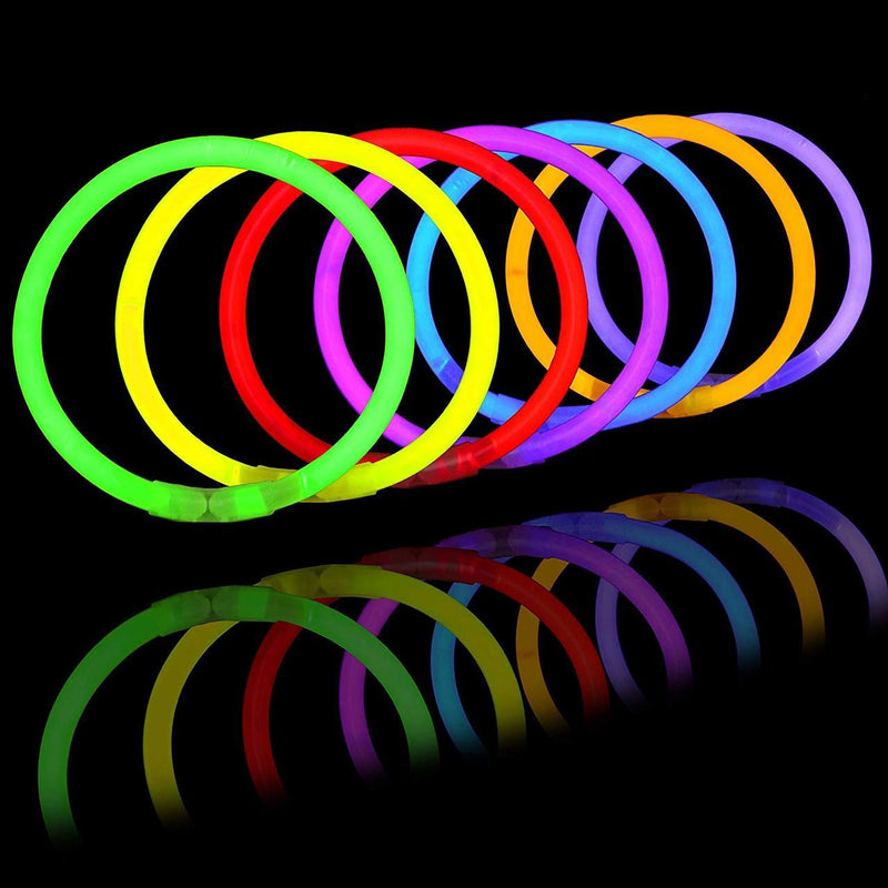 Gigilli 24 Pack Glow Sticks Valentines Day Party Favors for Kids 8-12 4-8,  Glow Necklaces Bracelets Birthday Goodie Bag Stuffers, Light Up Toys Pop